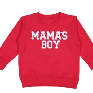 SWEET WINK
Sweatshirt - Mama's Boy Patch Red Kids Sweatshirt - Mama's Boy